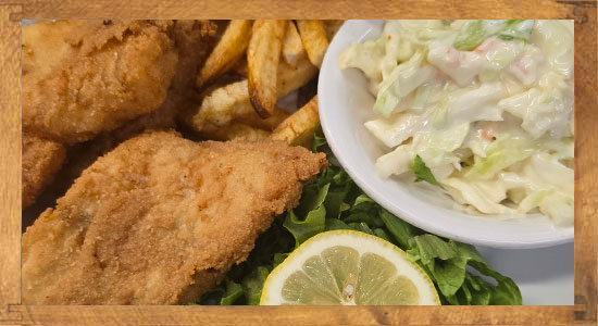 Carsons Tavern Fish and Chips Entree